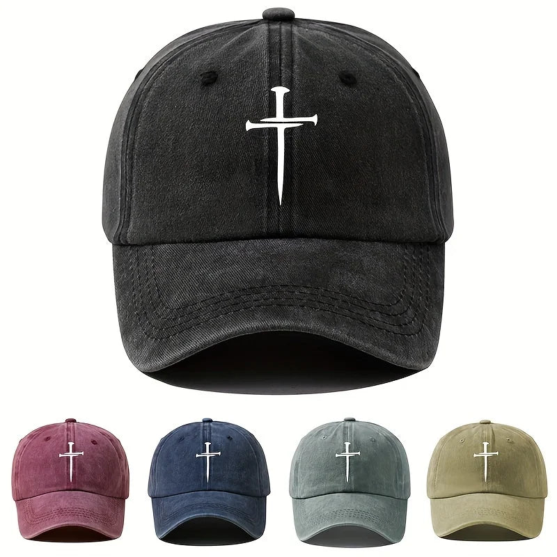 Retro Washed Cross Cap - Adjustable