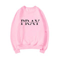 Christian Pray Sweatshirt Religious Sweater Women Long Sleeve