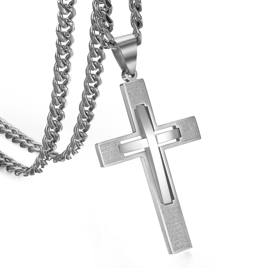 New Fashion Women and Mens Stainless Steel Crucifix Cross Pendant